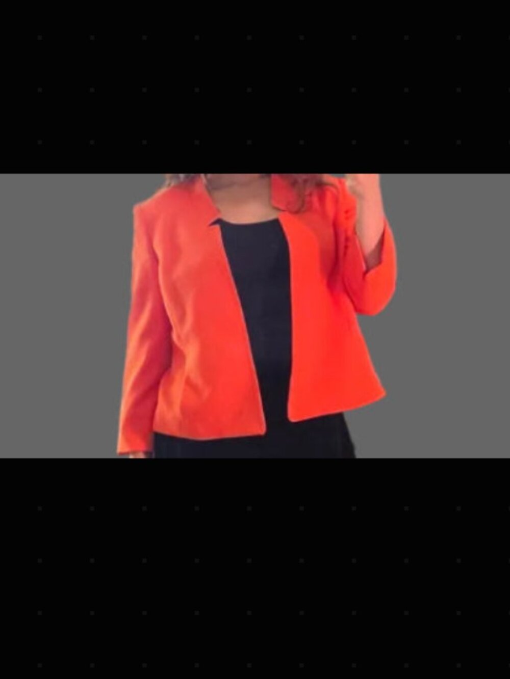 Kasper, Orange Blazer, Petite Blazer, Size 8P, Women's Workwear, Business Casual